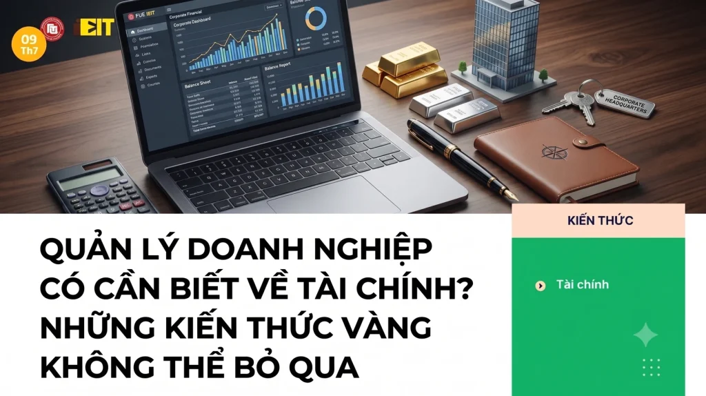QUẢN LÝ DOANH NGHIỆP CÓ CẦN BIẾT VỀ TÀI CHÍNH? NHỮNG KIẾN THỨC KHÔNG THỂ BỎ QUA