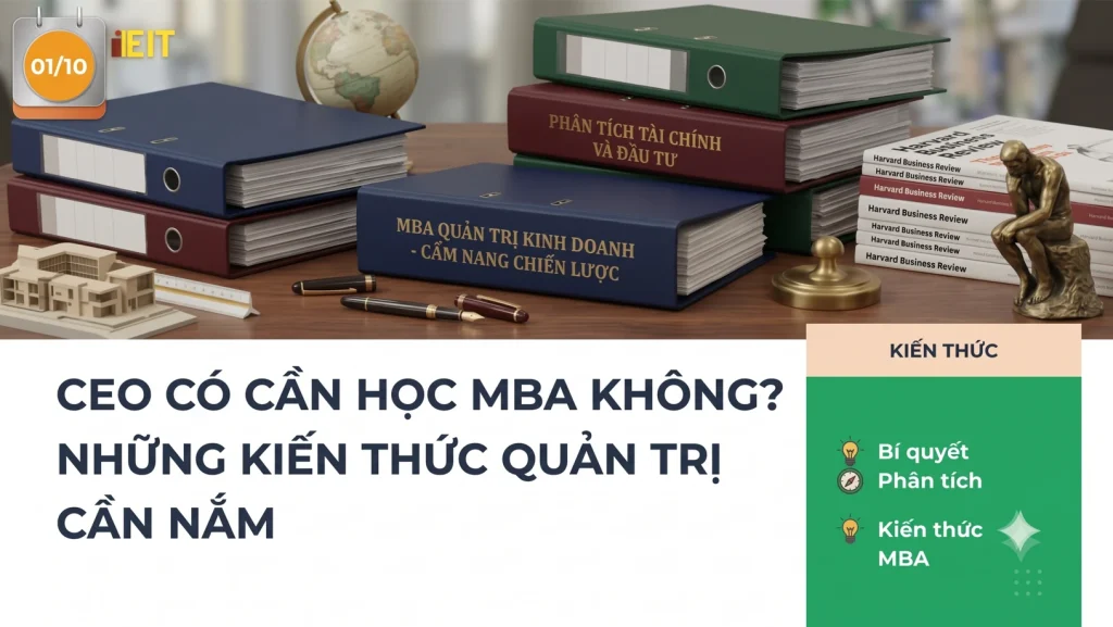CEO CÓ CẦN HỌC MBA KHÔNG? NHỮNG KIẾN THỨC QUẢN TRỊ CEO CẦN NẮM